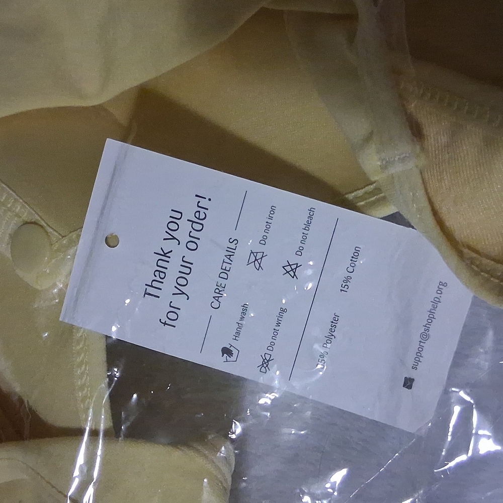 wireless Yellow Bra - Picture 3 of 5